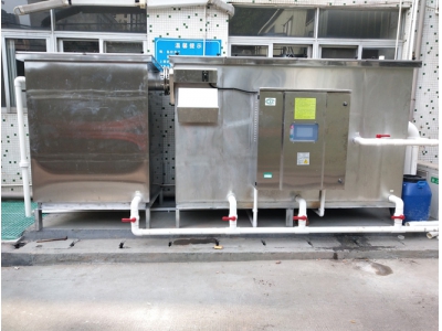 惠州美锐电子工厂食堂油水分离器成功验收